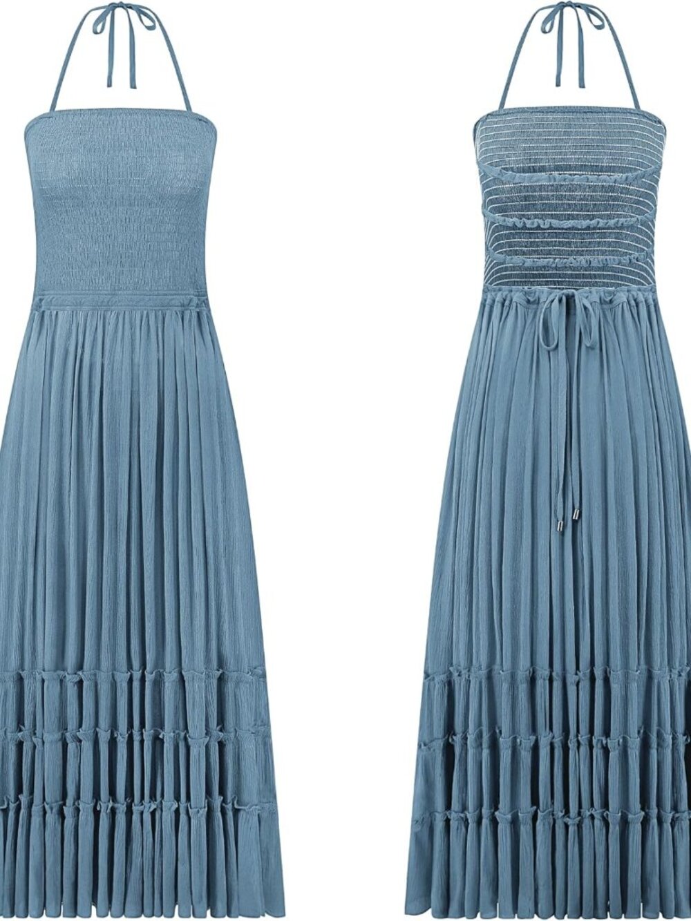 Womens Summer Boho Sexy Backless Long Dresses - Picture 5 of 5